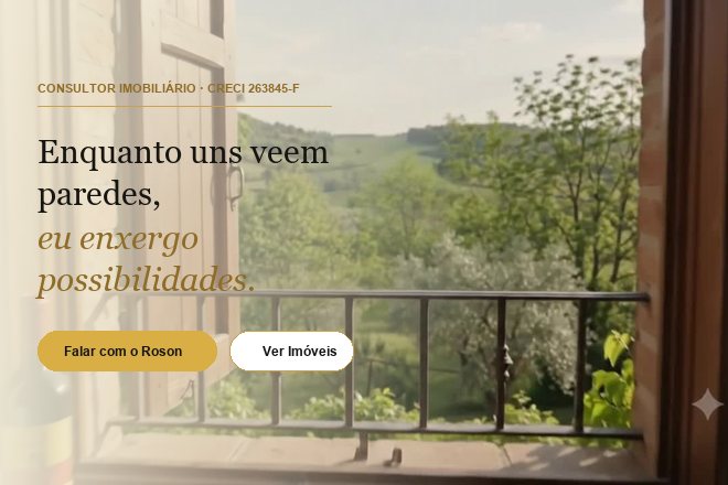Landing page consultor imobiliário