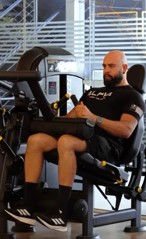 Marcos Sales treinando